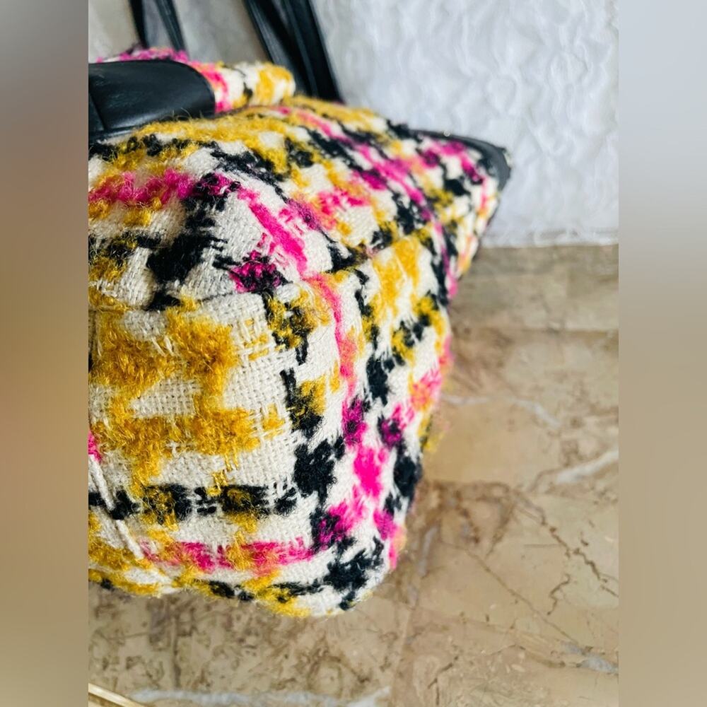 Coach Daisy Wool Tweed Plaid Emma Tote F25083 - Picture 10 of 12